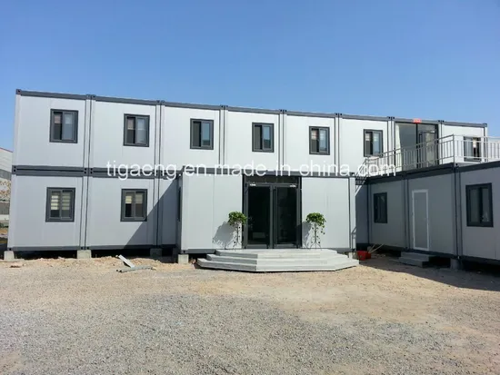 Casa prefabricada del envase del Flatpack del equipo vivo modular de lujo de la cabina de la pared de cristal de los 20FT